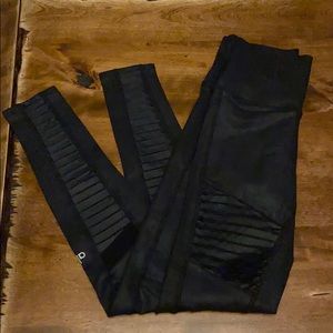 Alo Black Moto Leggings